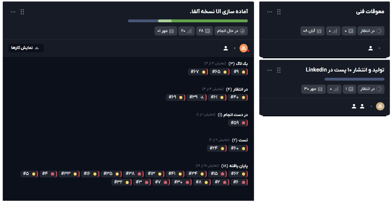 ردیابی پیشرفت کارها در هینتا - هیچ چیز گم نمیشه